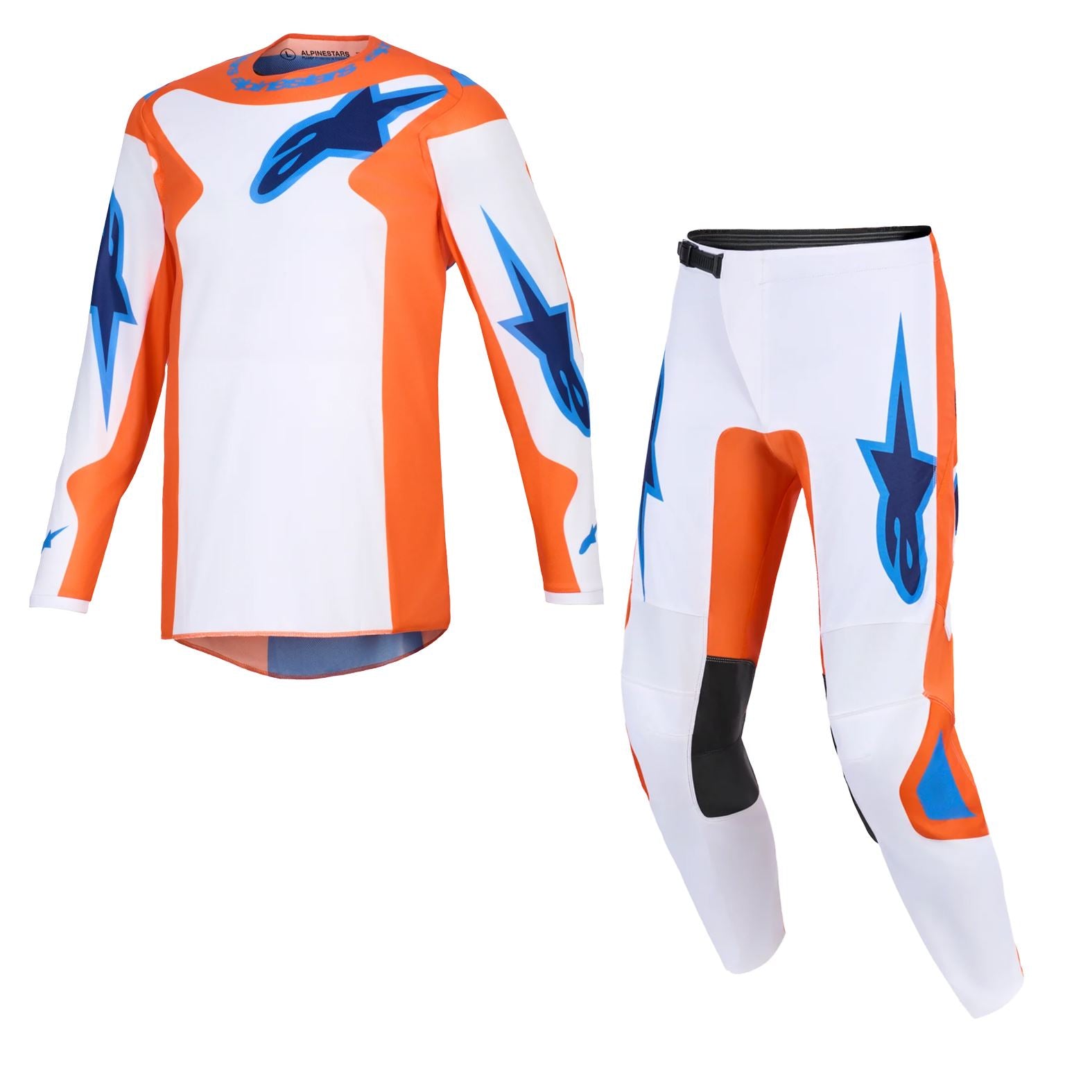 Alpinestars 2026 Fluid Grid Motocross Combo Kit Orange Ucla Blue